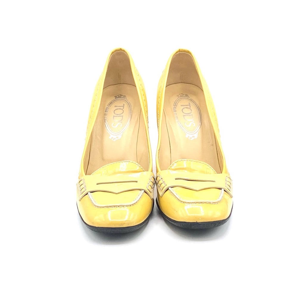 Tod’s Patent Leather Stacked High Heels